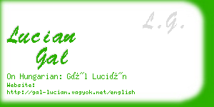 lucian gal business card